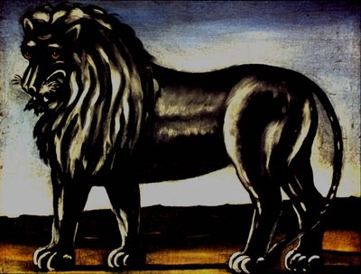 Black Lion by Niko Pirosmani